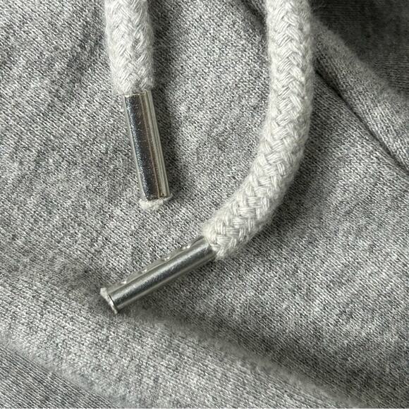 Markus Lupfer Sequin Lip Sweatshirt Hoodie Grey XS Flawed Unisex - Picture 12 of 13